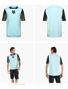 CAMISETA FOX ELEVATED DEFEND AZUL