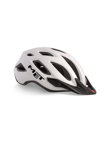 CASCO MET CROSSOVER BLANCO MATE