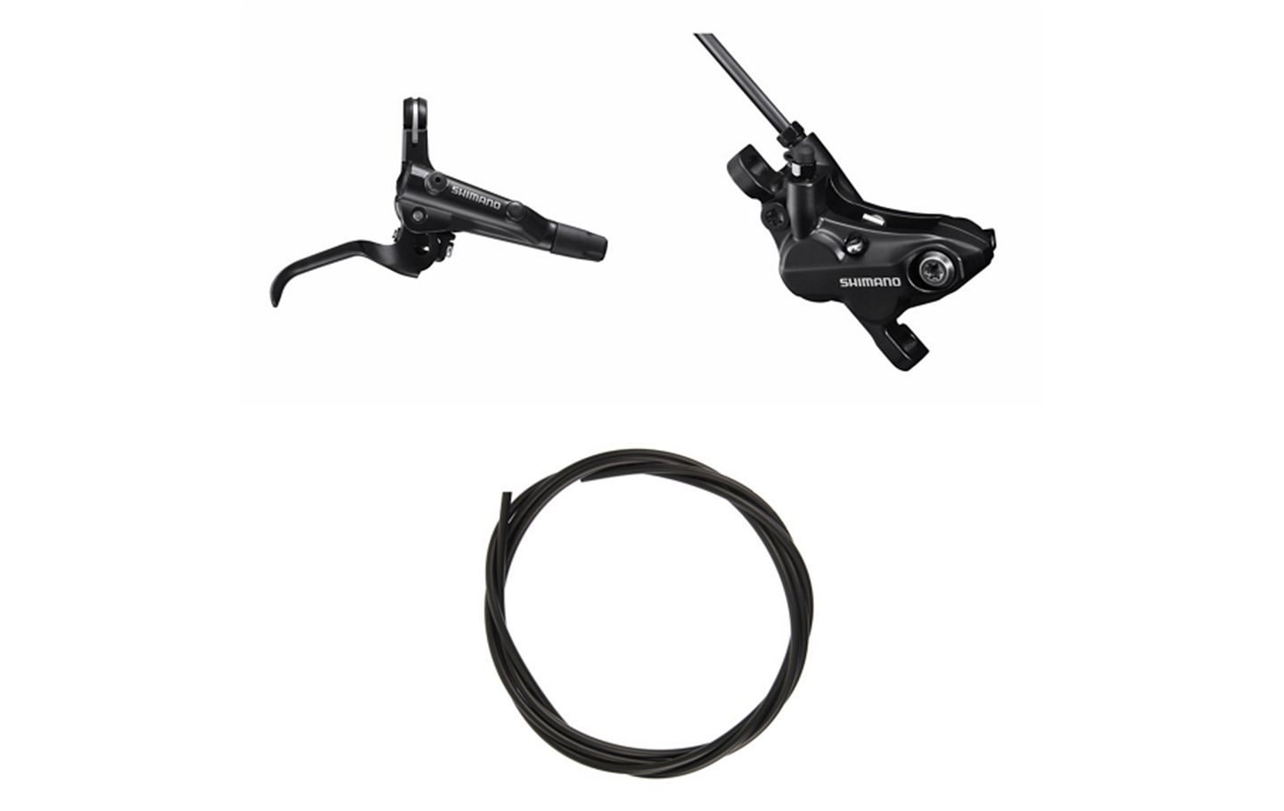 KIT FRENO DISCO TRA. SHIMANO BL-MT501 + BR-MT520 + LATIG.
