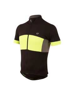 MAILLOT MANGA CORTA ELITE ESCAPE SEMI-FORM NEGRO/AMARILLO 2