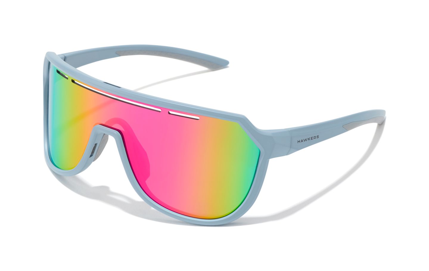 GAFAS HAWKERS FLY AZUL SUAVE MATE - ROJO/VERDE