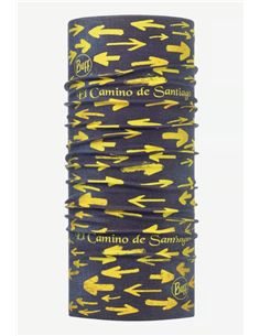 BRAGA DE CUELLO BUFF COOLNET UV + ARROW DENIM AZUL AMARILLO