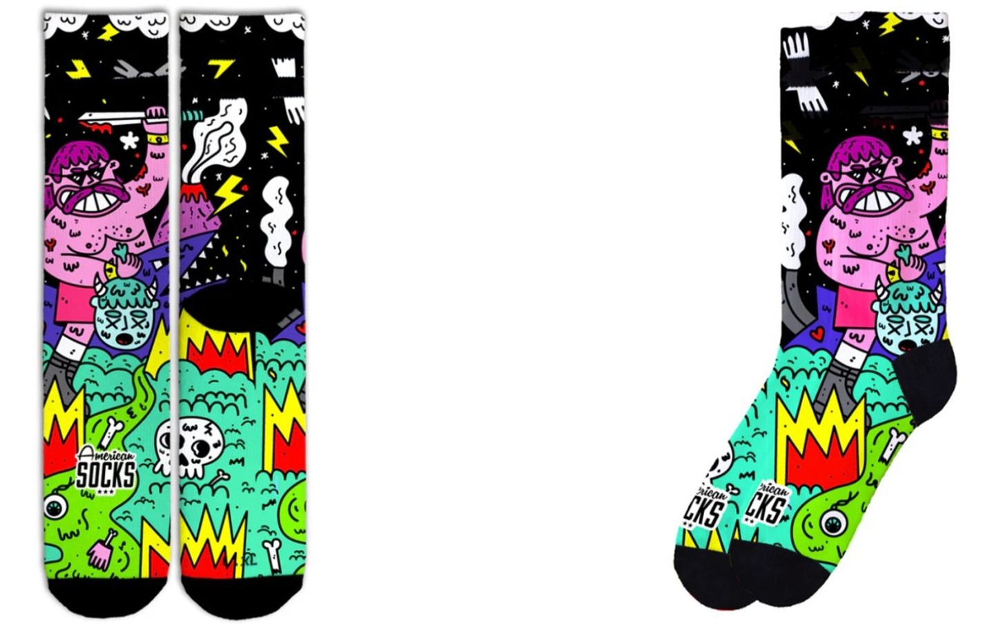 CALCETINES AMERICAN SOCKS BARBARIAN - MID HIGH