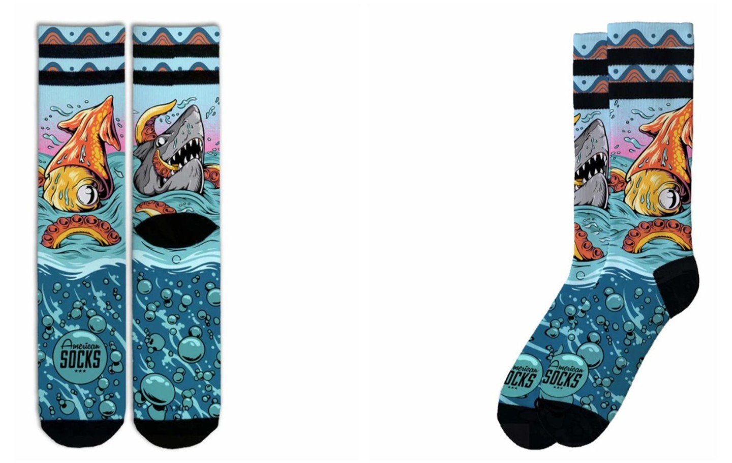 CALCETINES AMERIAN SOCKS SEAMONSTERS - MID HIGH