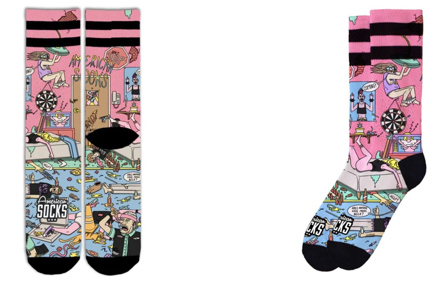 CALCETINES AMERIAN SOCKS AMERICAN PIE - MID HIGH
