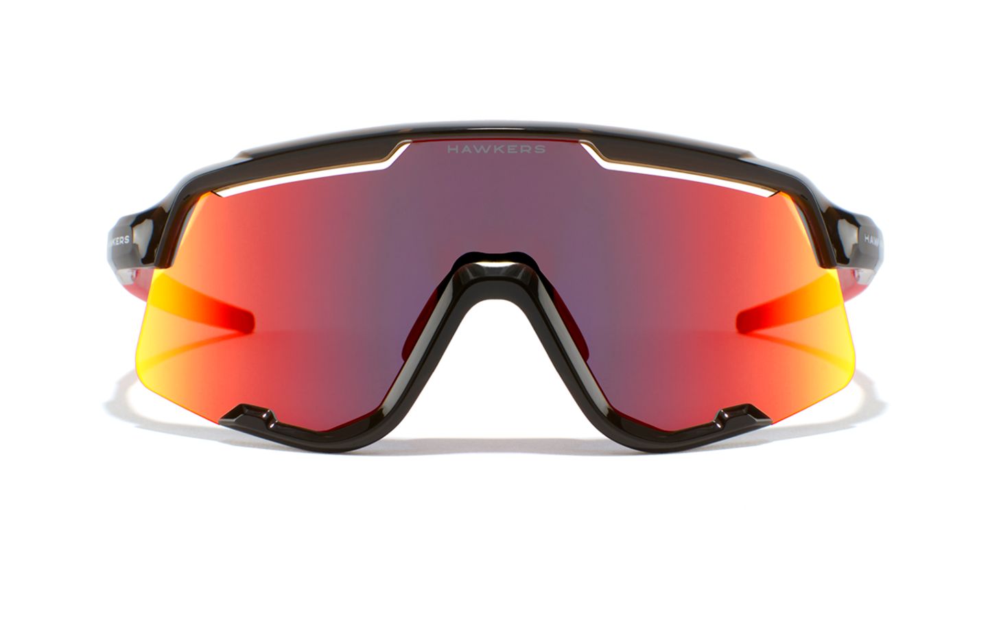 GAFAS HAWKERS POWER MARRON TRANSPARENTE BRILLO - ROJO RUBI