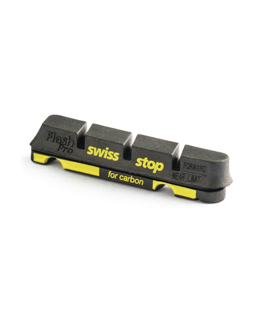 KIT 4 ZAPATAS SWISSSTOP FLASH NEGRO CARBONO SHIMANO