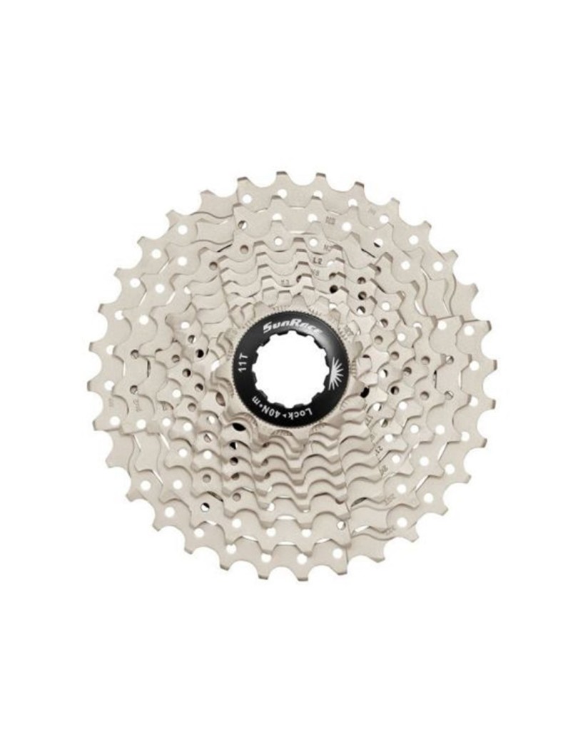 CASSETTE SUNRACE ALUMINIO METAL NEGRO 11V