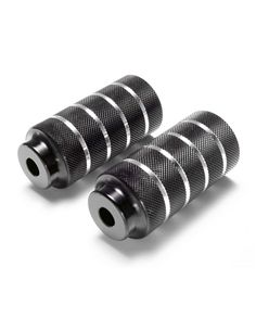 JUEGO REPOSAPIES ALU.50 NEGRO EJE 14MM