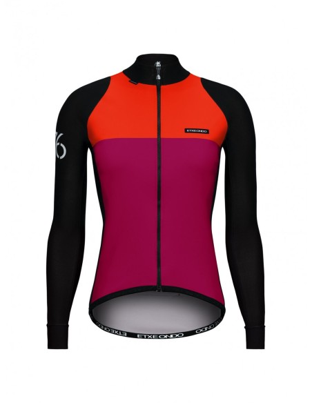 CHAQUETA MUJER ETXEONDO FEM 76 FRAMBUESA/NARANJA