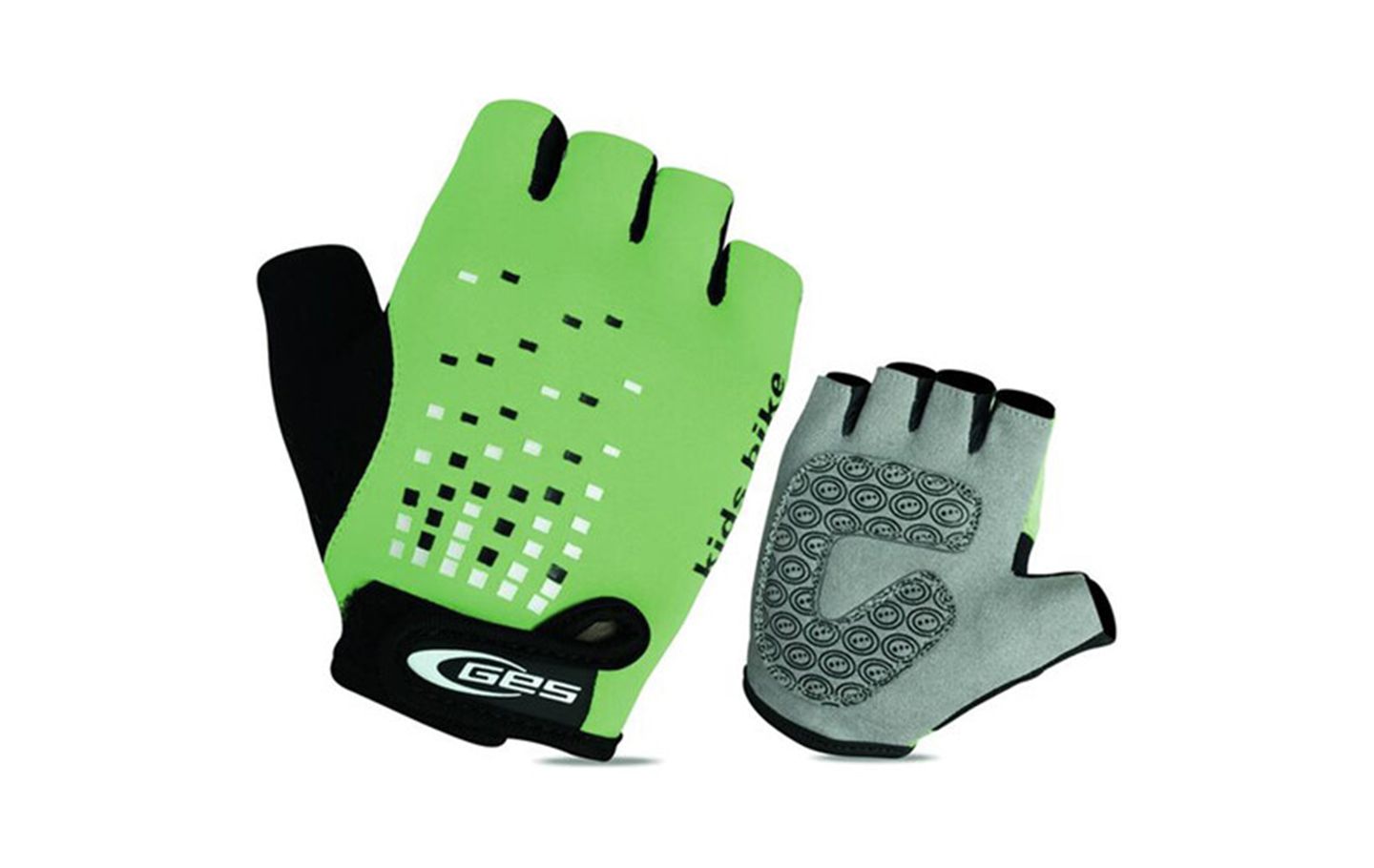 GUANTES GES NIÑO KIDS BIKE VERDE/NEGRO