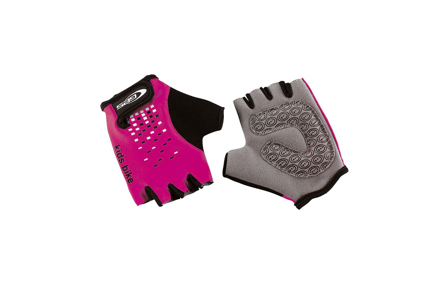 GUANTES GES NIÑO KIDS BIKE ROSA/NEGRO