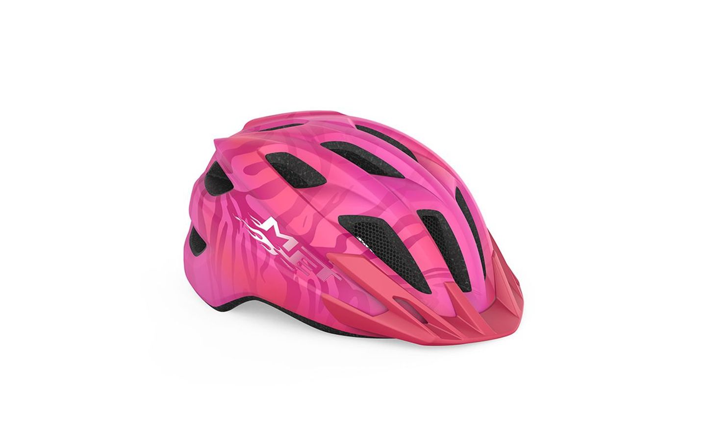 CASCO MET CRACKERJACK ROSA MATE TALLA UNICA (52-57)