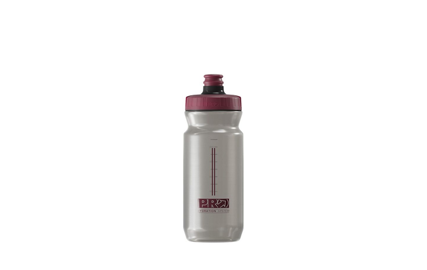 BOTELLA PRO PERFORMANCE 600 ML GRIS TRANSP./ROJO/AUTOFLUJO