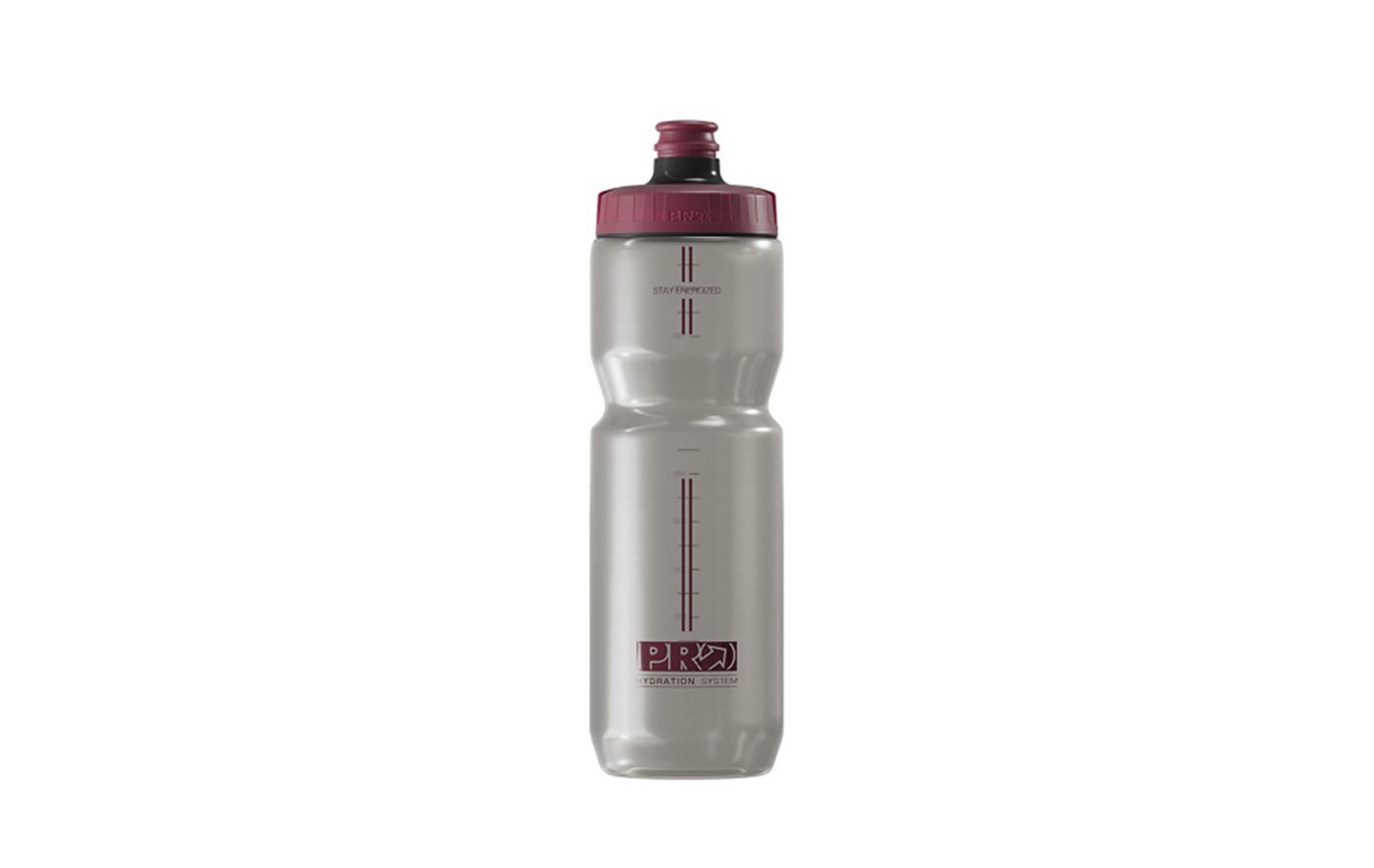 BOTELLA PRO PERFORMANCE 800 ML GRIS TRANSP./ROJO/AUTOFLUJO