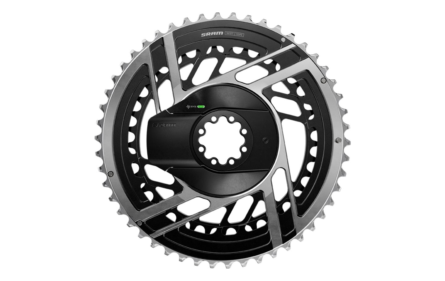 SRM KIT POWERMETER ARAÑA+PLATOS 50/37 DM RED AXS E1 BLACK/SI