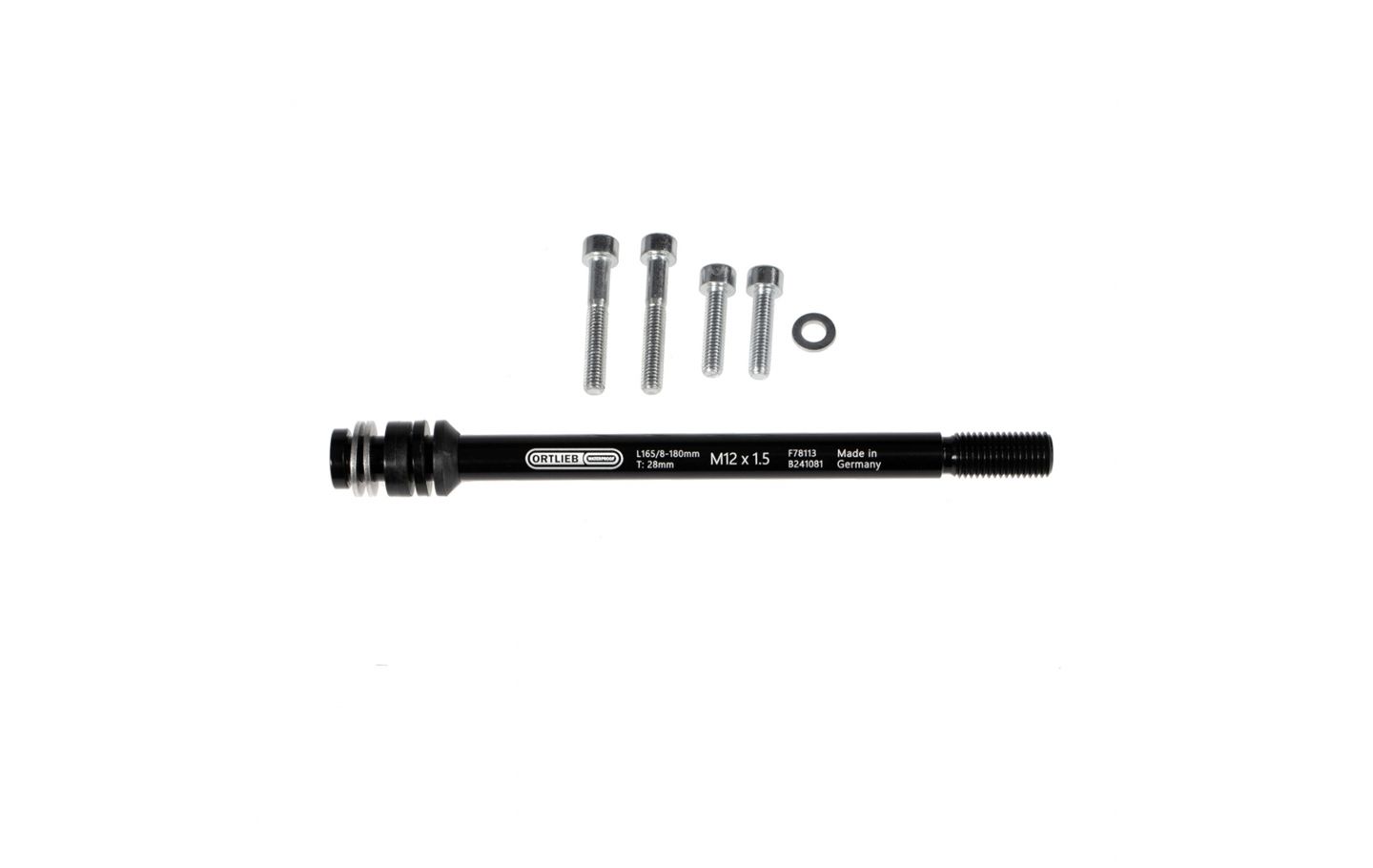 EJE PASANTE ORTLIEB M6 QUICK RACK 1,5MM