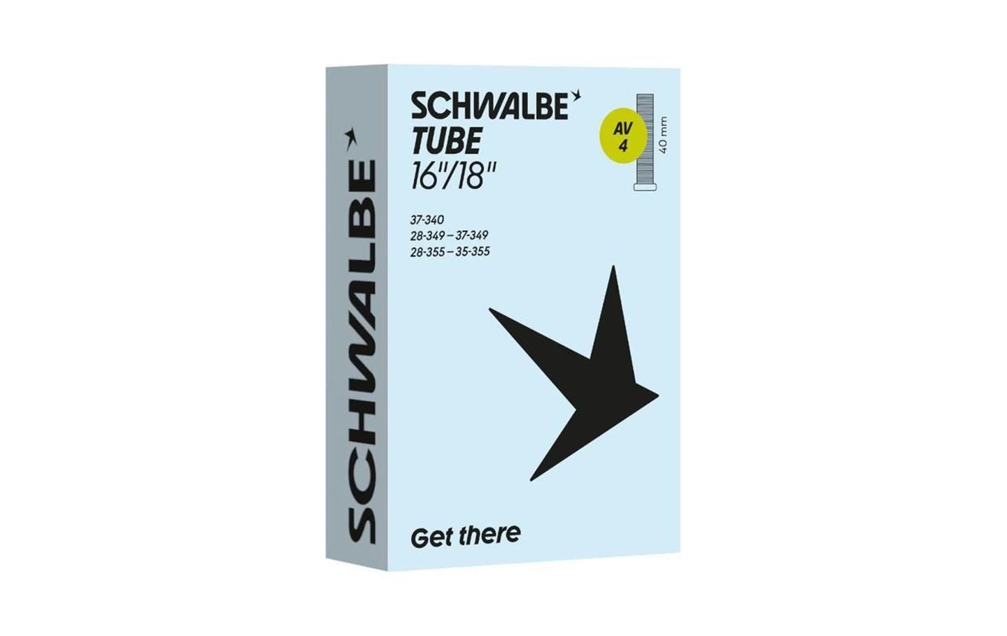 CAMARA SCHWALBE AV4 16-18X1.00-1.50 VALVULA STANDARD 40 MM