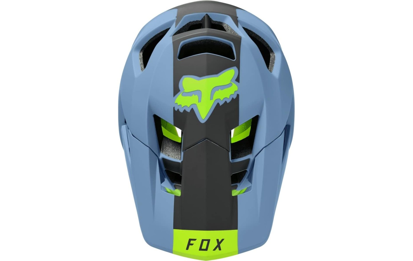 Casco fox proframe blocked azul/verde