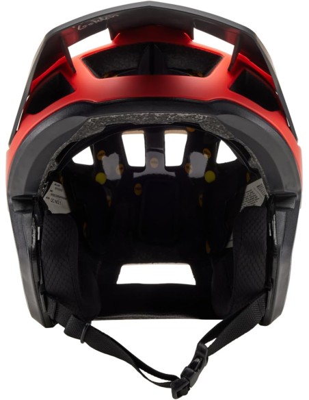 Casco fox dropframe naranja fluor
