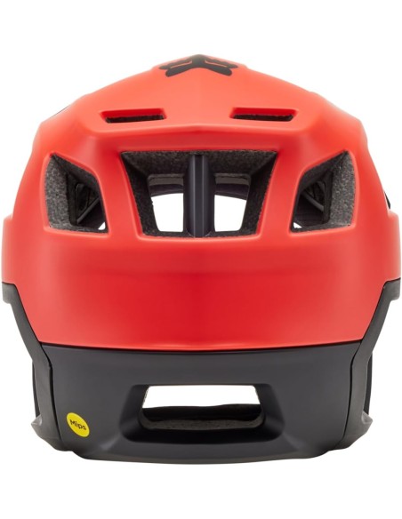 Casco fox dropframe naranja fluor