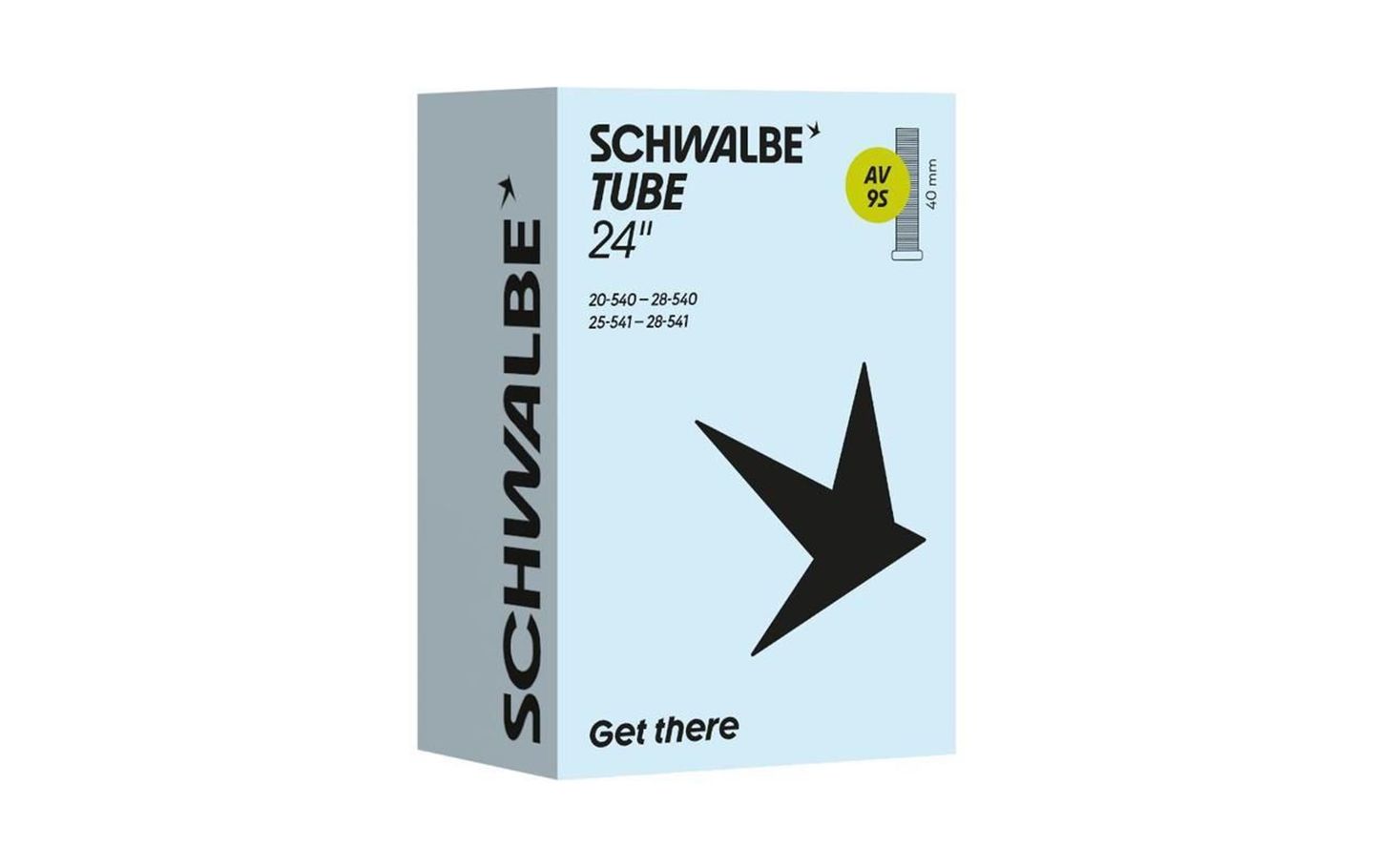 CAMARA SCHWALBE AV9S 24X1.00-1.10 VALVULA STANDARD