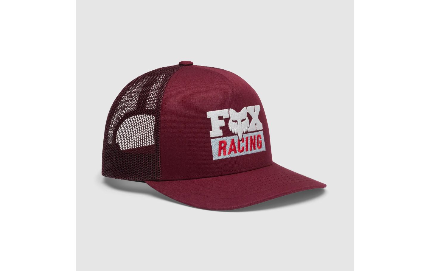 GORRA TRUCKER FOX RACING GRANATE OSCURO