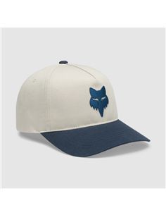 GORRA SNAPBACK SUBFRAME FOX HEAD BLANCO TIZA