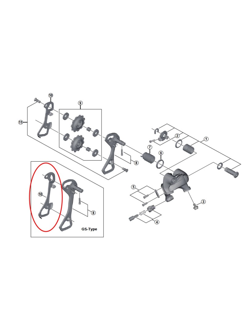 PORTAPOLEAS INTERNO DEL CAMBIO RD-4700