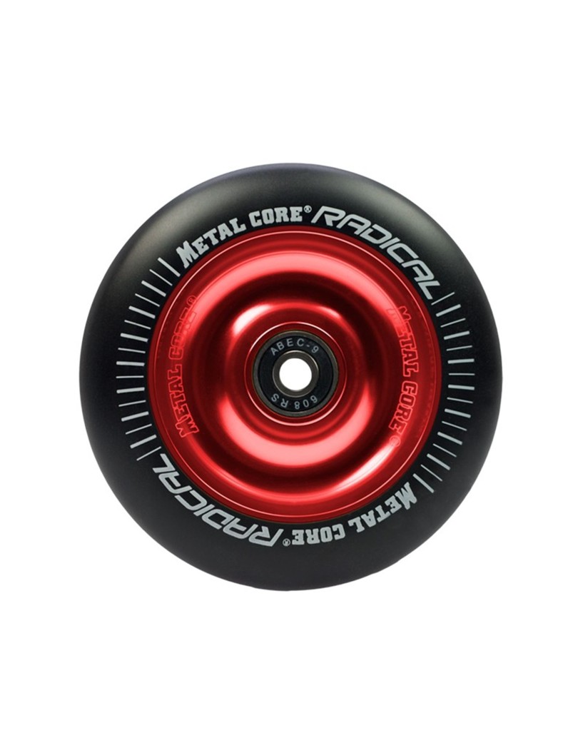 RUEDA METAL CORE RADICAL GOMA ROJA NÚCLEO 110MM