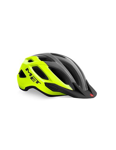 CASCO MET CROSSOVER AMARILLO/GRIS MATE 52-59CM