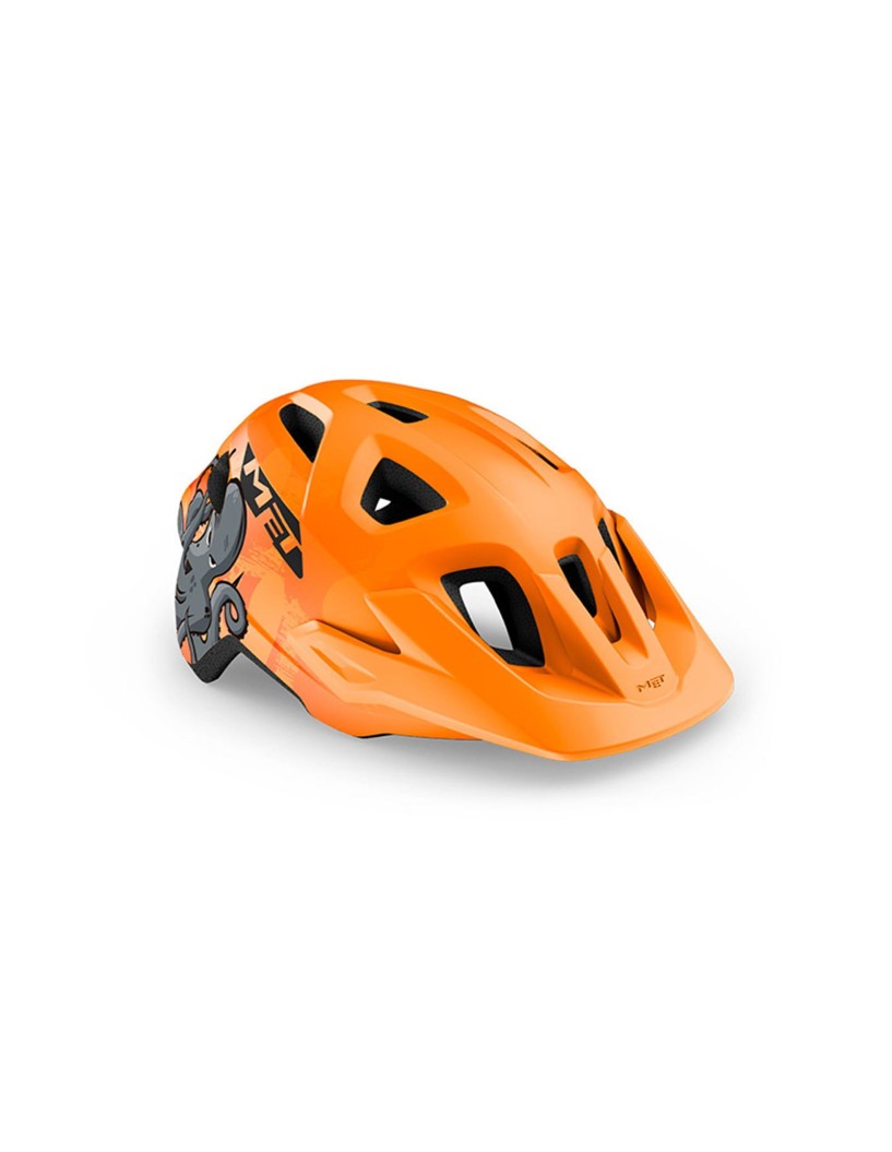 CASCO JUNIOR MET ELDAR NARANJA PULPO T.52-57