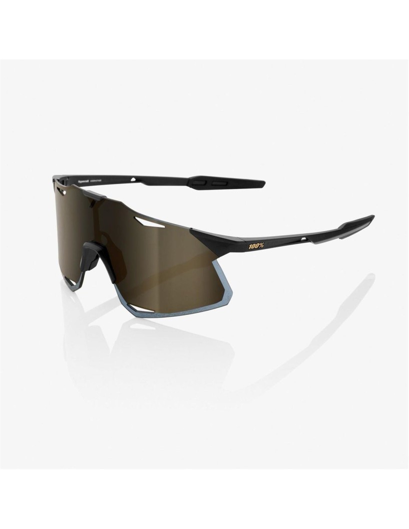 GAFAS 100% HYPERCRAFT NEGRO MATE CON LENTES ORO NEGRO