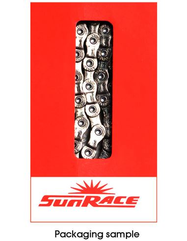 CADENA SUNRACE CNM54 6/7V 116L GRIS