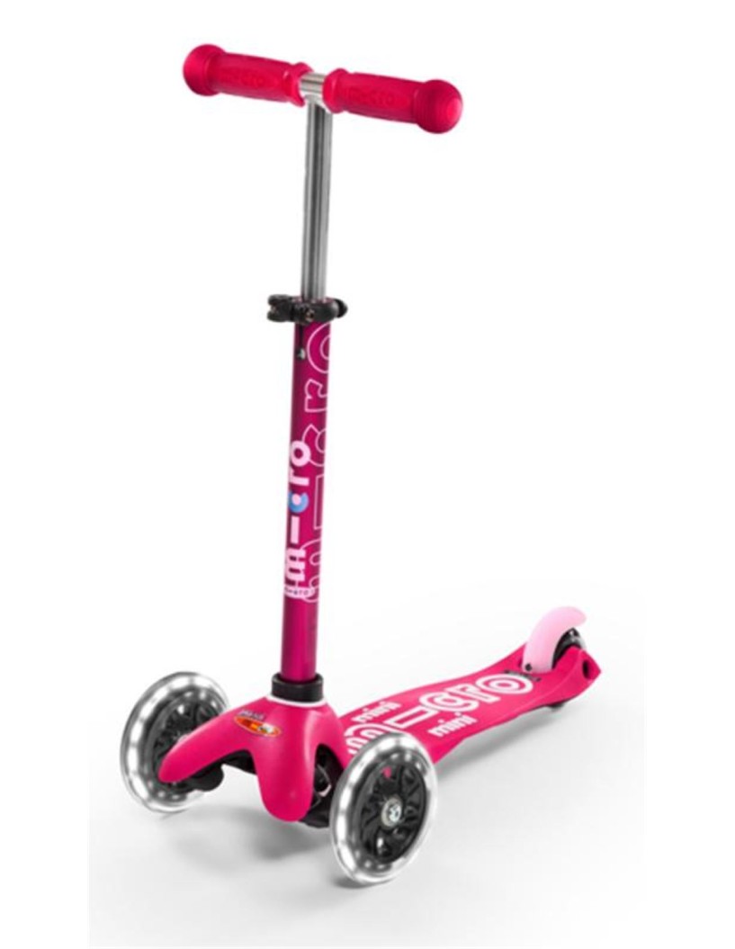 PATINETE MINI DELUXE LED ROSA