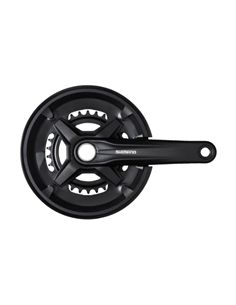 CRANKSET 9-SPEED BLACK W/O CG