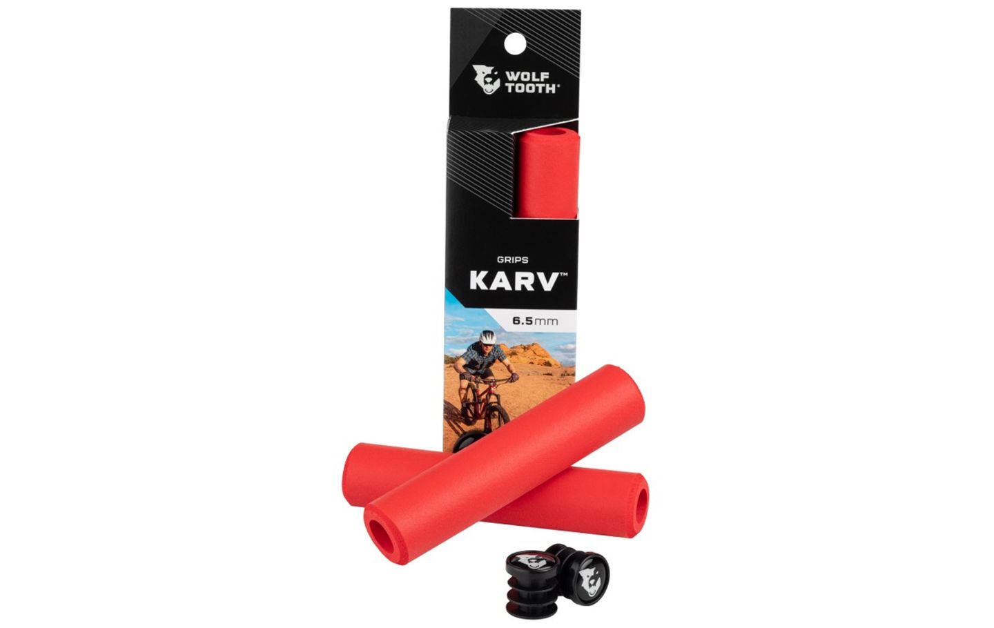 PUÑOS SILICONA WOLF TOOTHKARV 6.5MM ROJO