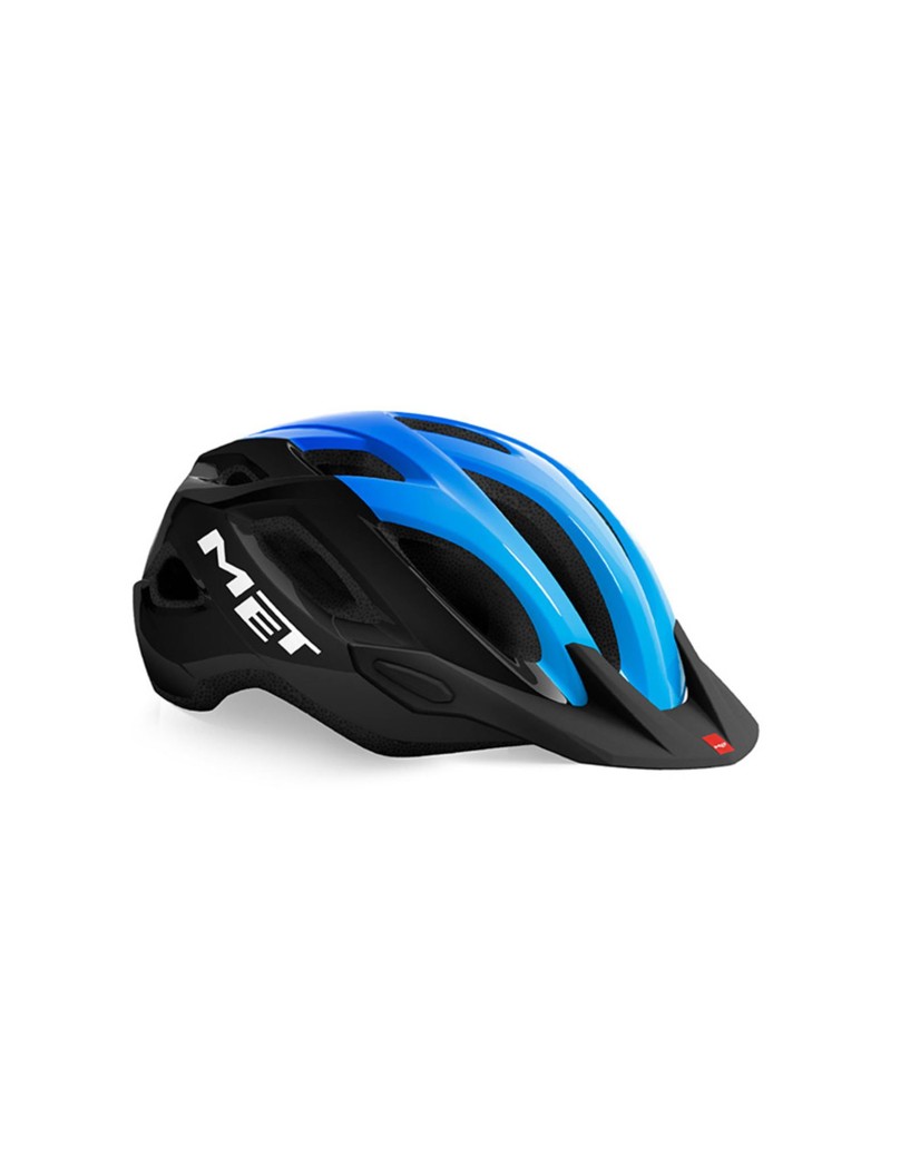 CASCO MET CROSSOVER AZUL/NEGRO 52-59CM