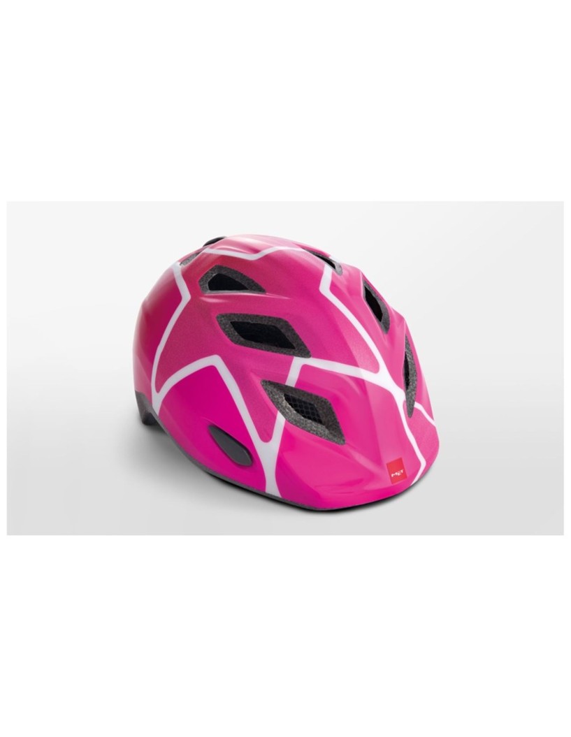 CASCO MET ELFO ROSA ESTRELLA TALLA S 46-53