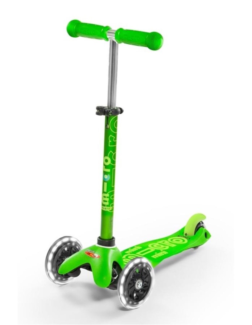 PATINETE MINI DELUXE LED VERDE