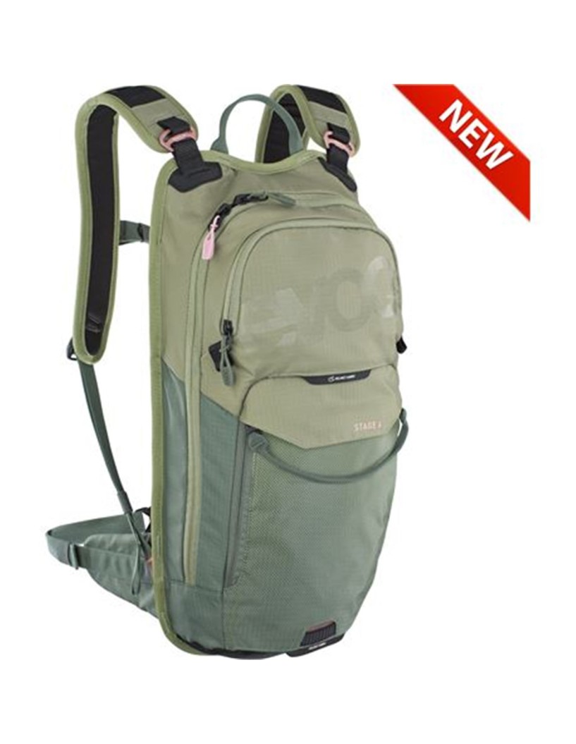 MOCHILA STAGE 6L + BOLSA 2L OLIVA/OLI