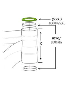 CANNONDALE QSISEAL/ 54MM UPPER BEARING HEADSET SEALING
