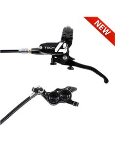 HO-FRENO TECH 4 E4 TRASERO NEGRO/NEGRO