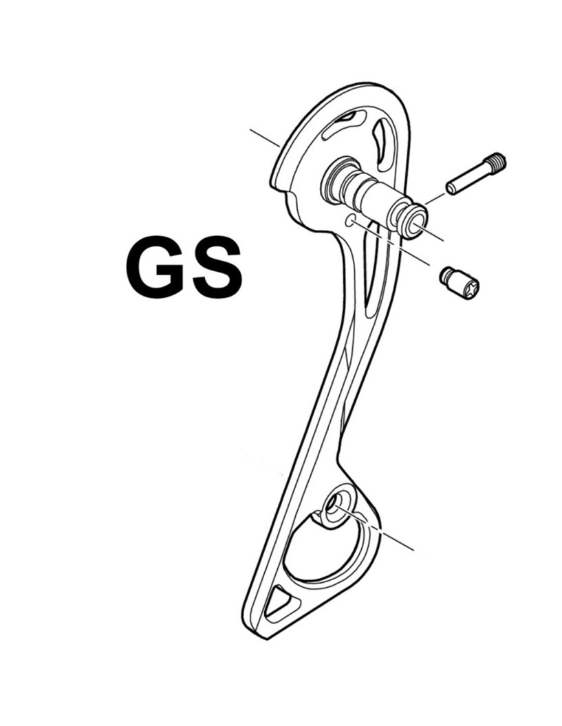 PORTAPOLEAS EXTERIOR SHIMANO XT RD-M781-GS