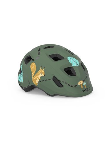 CASCO NIÑO MET HOORAY BOSQUE VERDE BRILLO