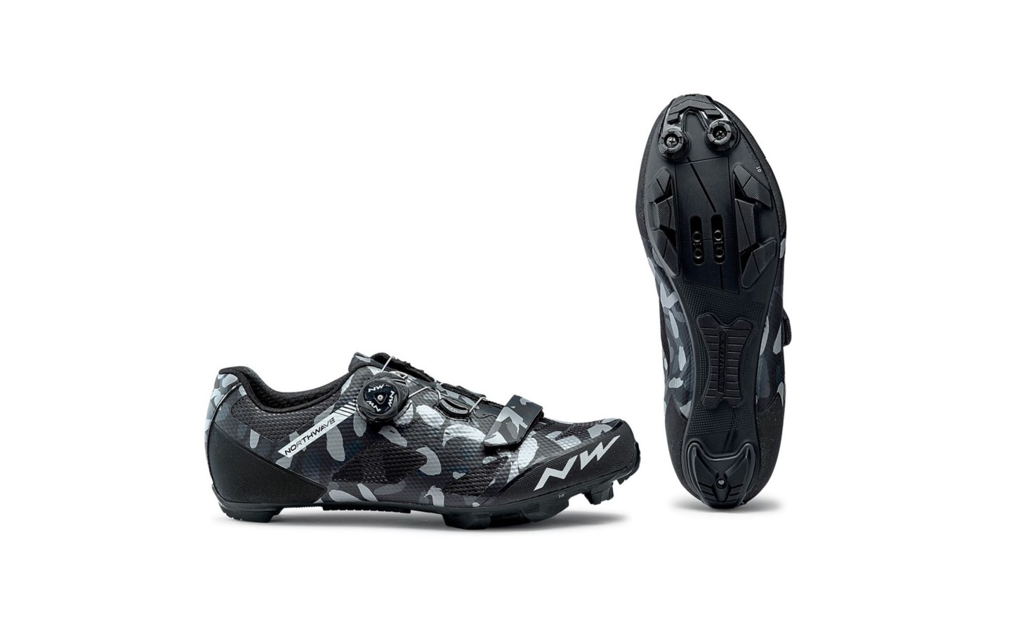 ZAPATILLAS MTB NORTHWAVE RAZER CAMO NEGRO