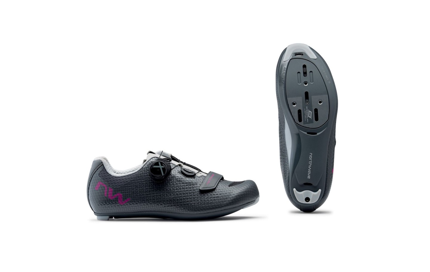 ZAPATILLAS NORTHWAVE STORM 2 ROAD WOMAN ANTRACITA