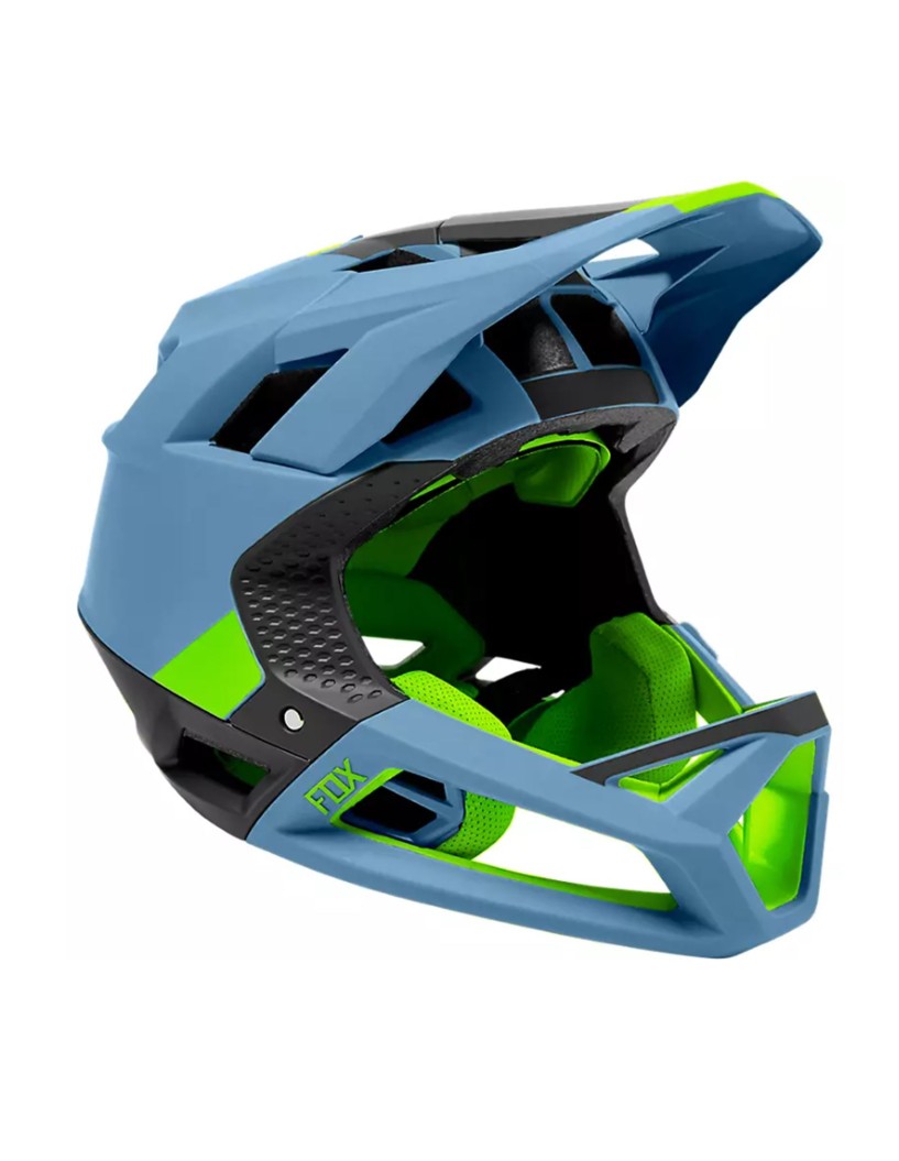 CASCO FOX PROFRAME BLOCKED AZUL/VERDE