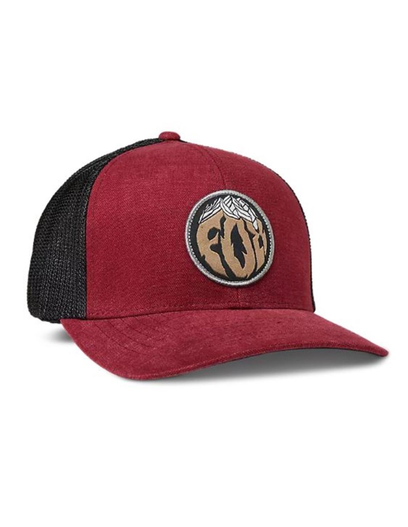 GORRA FOX TURNOUT MESH FLEXFIT ROJO