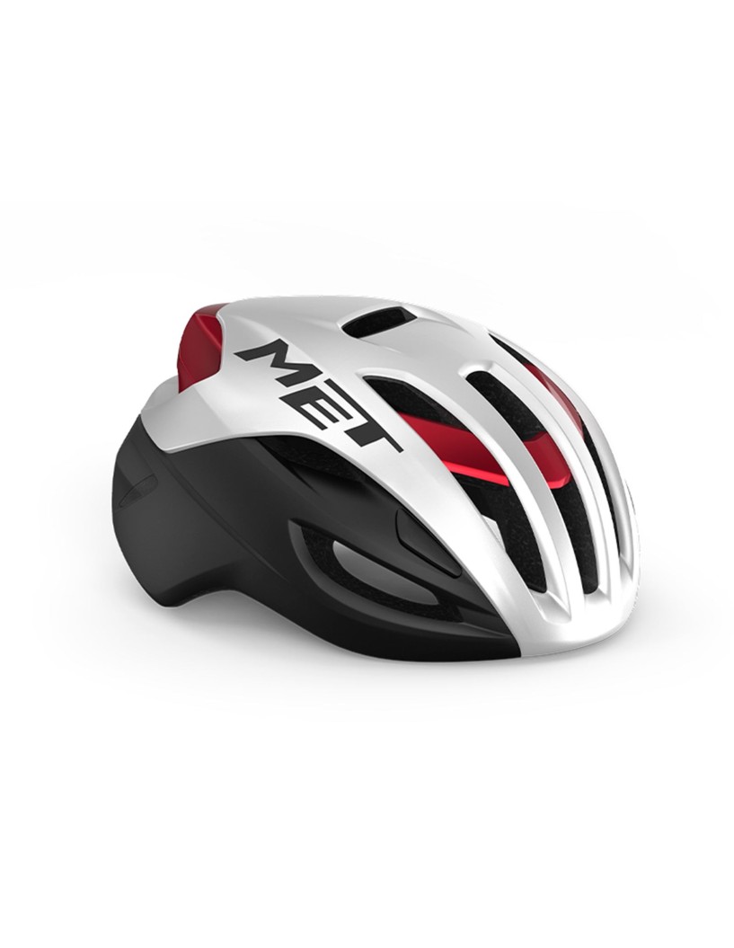 CASCO MET RIVALE MIPS BLANCO/NEGRO/ROJO